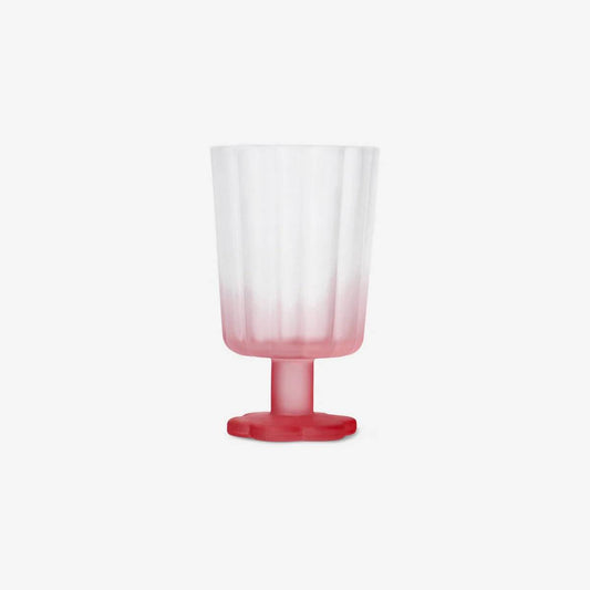 Wine Glass Sprayed Matt Color Pink