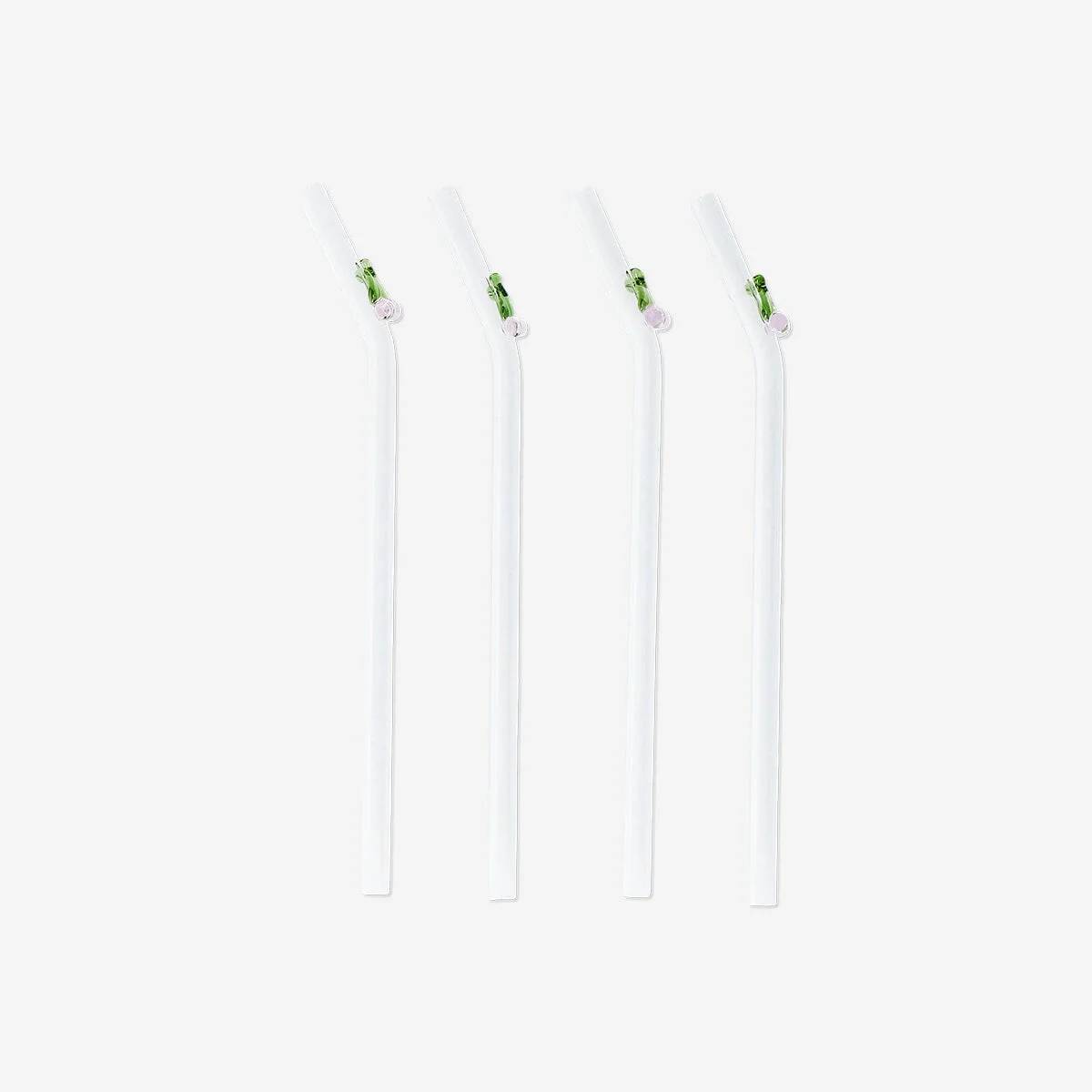Straw Glass 19Cm Cherry Embossed 4Pcs Se