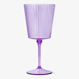 Wine Glass Plastic Purple Color