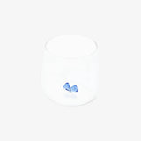 Drinking Glass With Embossed Bow Inside