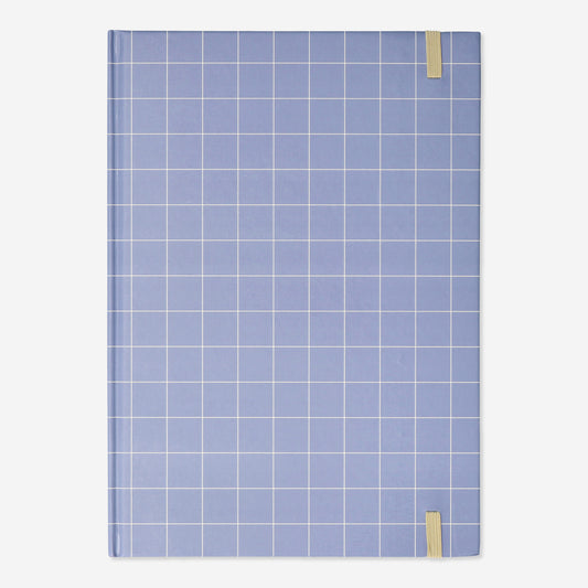 Notebook A4 Hard Cover Blue W. Grid