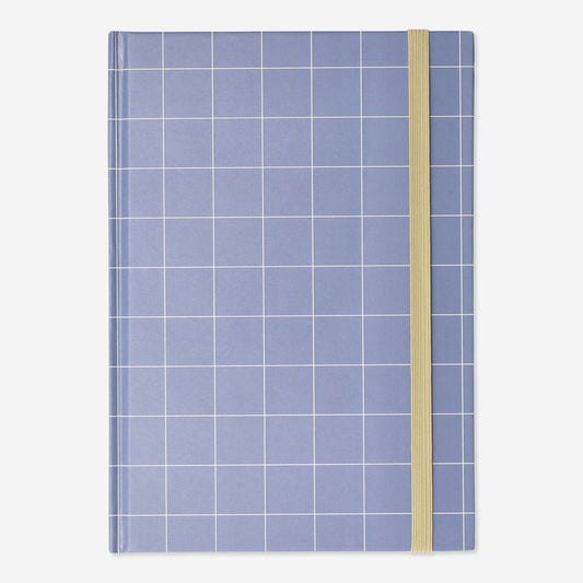 Notebook A5 Hard Cover Blue W. Grid