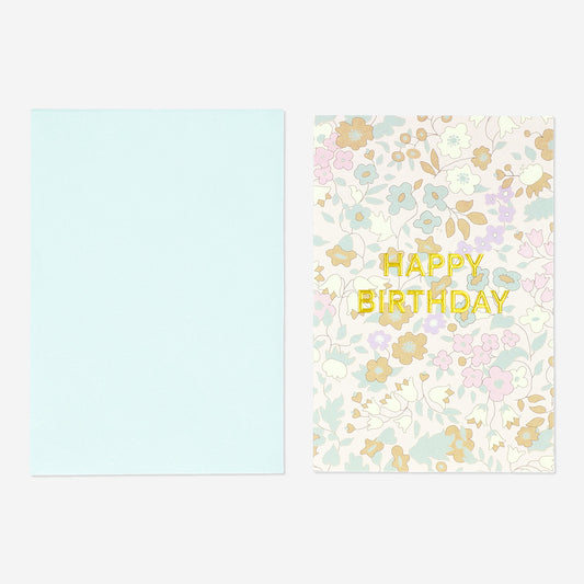 Card with Envelope Flowers Print