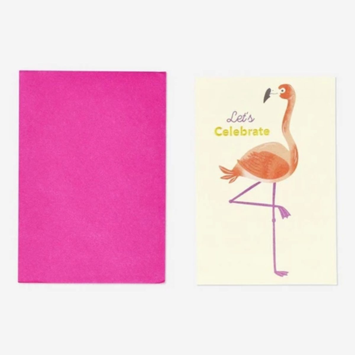 Card with Envelope Flamingo