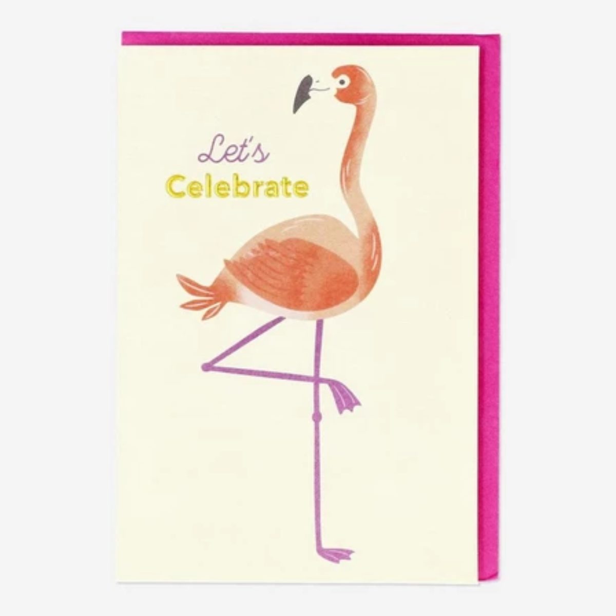 Card with Envelope Flamingo