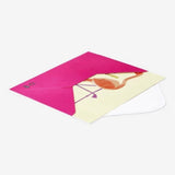 Card with Envelope Flamingo