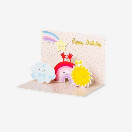 Card with Envelope Happy Birthday Rainbow