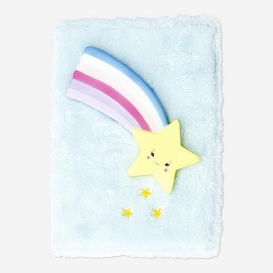 Notebook Shooting Star with Plush Cover