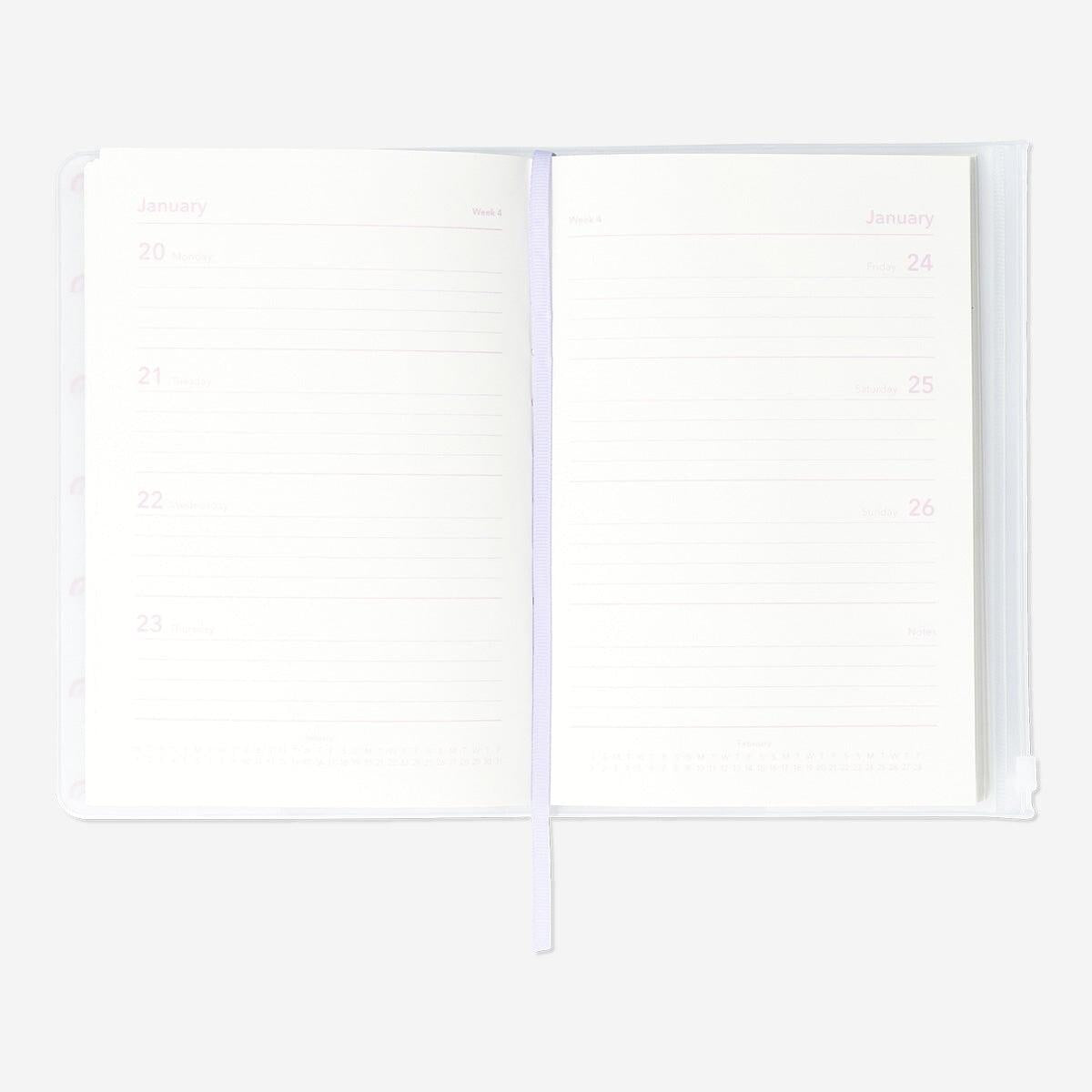 Planner Study Rainbow Zip Lock En