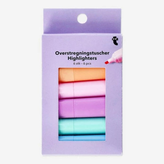 Highlighters Mini Pastel 6 Pcs