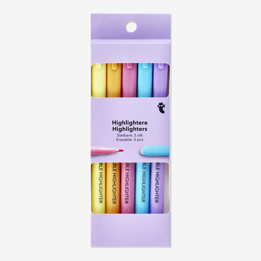 Highlighters Erasable 5 Pcs