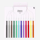 Pens Fineliners In Box 12 Pcs