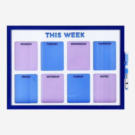 Planner Weekly Glass with Marker