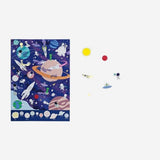 Poster Solar System with Stickers 46,9X65Cm