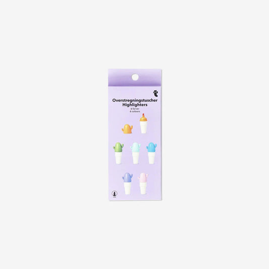 Highlighters Mini 6 Pcs