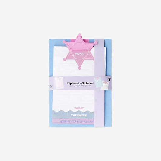 Clipboard W. 3 Notepads