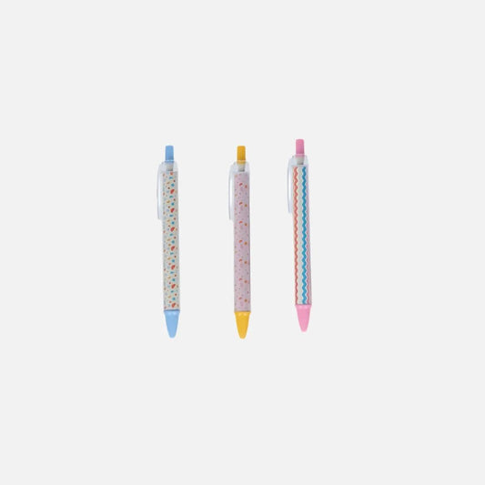 Pens Printed Barrels 3 Pcs (In)