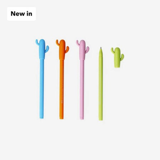 Pens Gel Glitter Cactus 4 Pcs