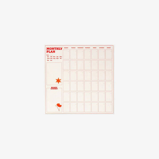 Planner Monthly Notepad