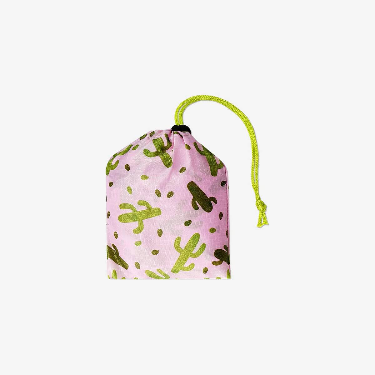 Travel Pillow Tpu W Inflatable Button Aop In Drawstring Bag