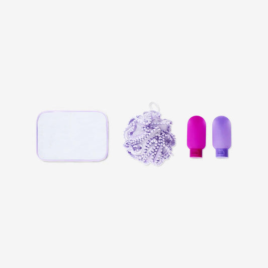 Travel Bottle Set In Bag 2 Bottles And 1 Wash Sponge