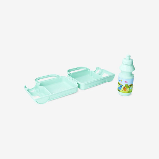 Lunchbox With Attached Bottle Suitcase W Handle Kids Print