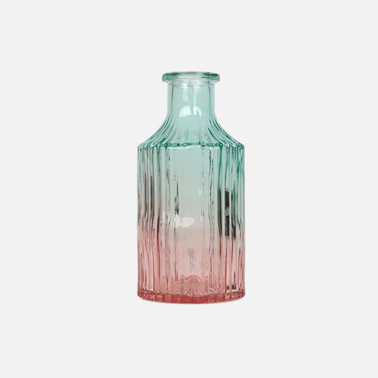 Vase Glass Dia 6,8Cm Gradient Pink/Mint
