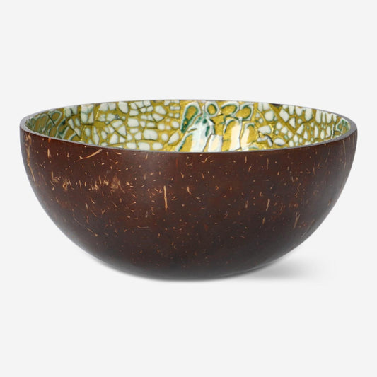 Bowl Coconut Eggshell Effect Green