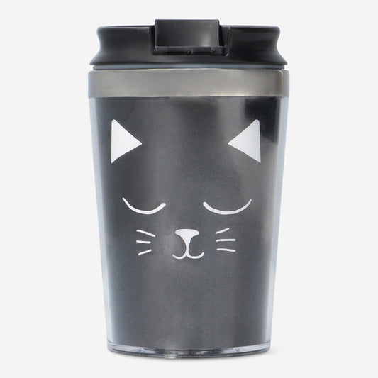 Mug Double Walled 250 Ml Ss & Pp Lid Cat