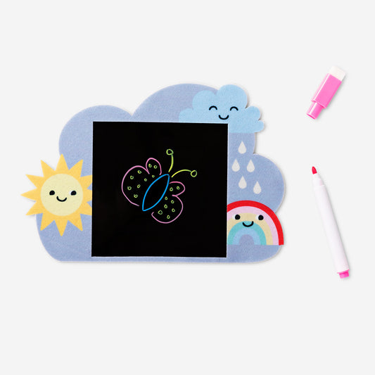 Drawing Board Cloud Rainbowith Sun