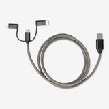 Charging Cable 120Cm 3In1 Ledsoundreactv