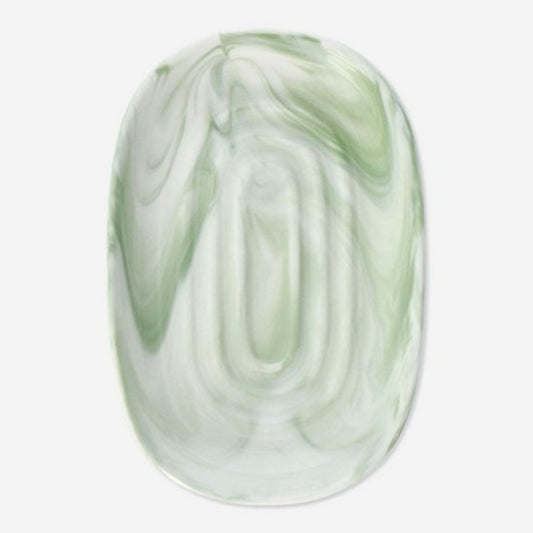 Soap Tray Marble Effect Green