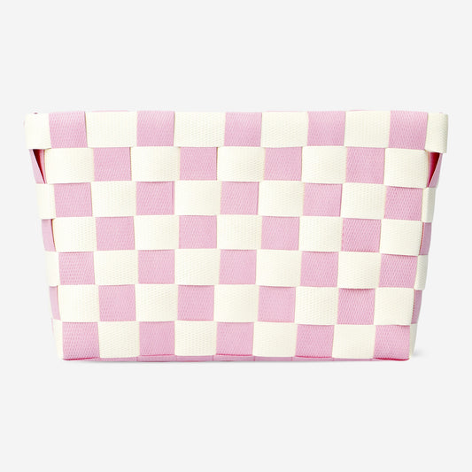 Basket Woven 10X14X18 Cm Pink