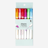 Pen Pattern Roller & Fine Liner 6 Pcs