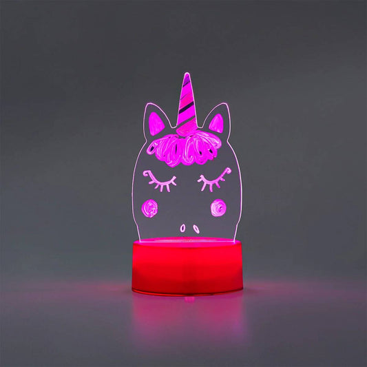 Drawing Screen With Light Unicorn