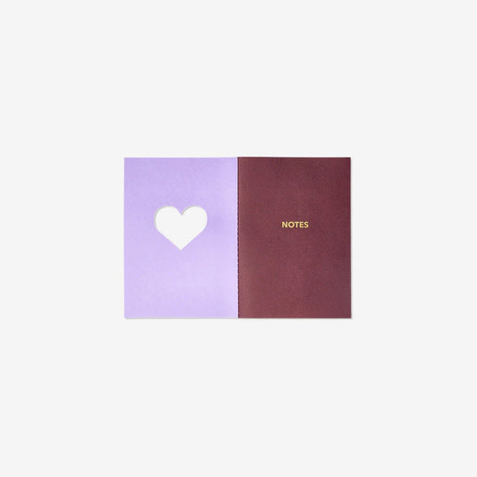 Notebook A5 W Heart (In)