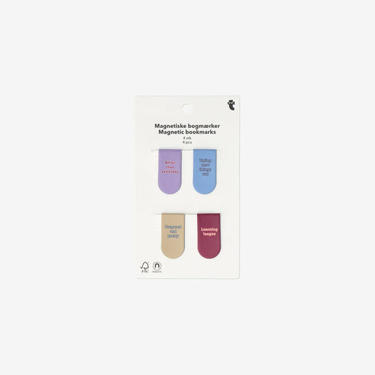 Magnetic Bookmarks  W Quotes 4 Pcs