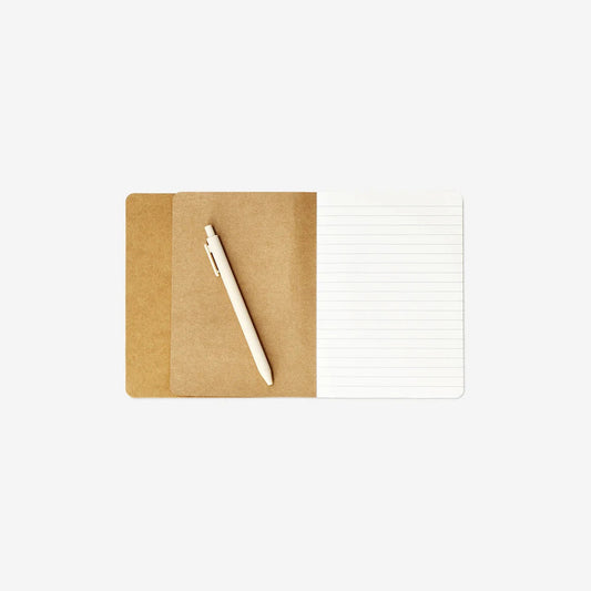 Notebook W Pen Beige