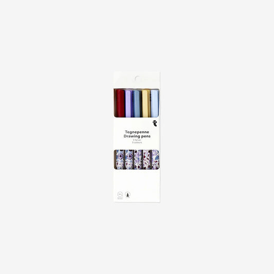 Pens Drawing  0,4Mm Tip 5 Pcs (In)