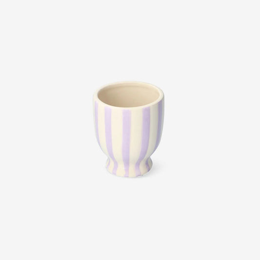 Flowerpot Striped Small Purple (In)