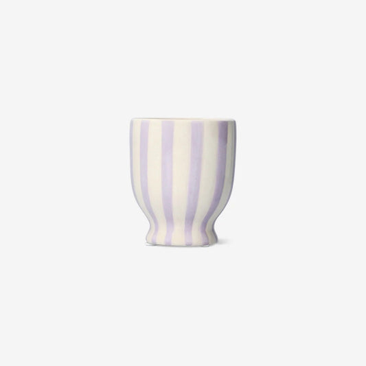 Flowerpot Striped Small Purple (In)