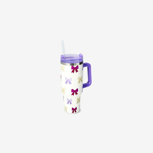 Tumbler With Handle 1.2L Large Ss Bow Pr