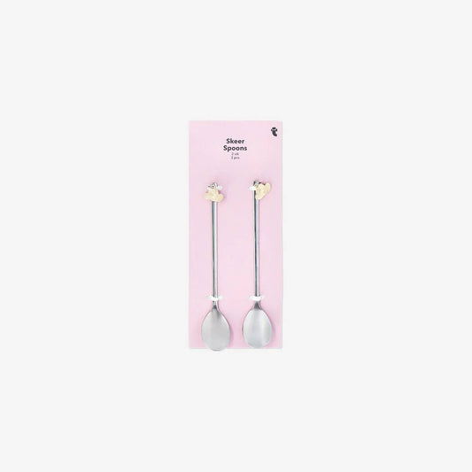 Spoon Dessert Cowboy Hat Silver 2 Pcs
