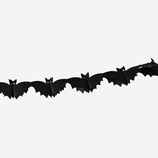 Garland Halloween Tissue Paper Bat 4M