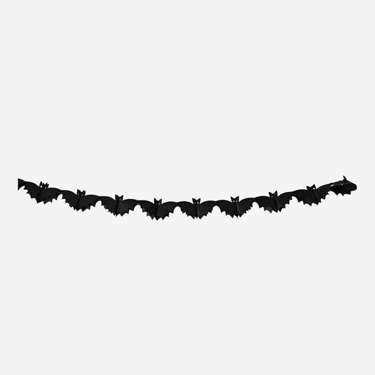 Garland Halloween Tissue Paper Bat 4M