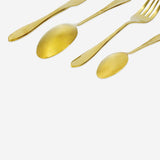 Cutlery 8Pc/Set Fork/Knife/Teaspoon Gold