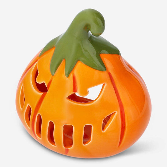 Tealight Holder Ceramic As Pumpkin