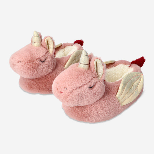 Slippers Unicorn Pink W Gold Wings 36/37