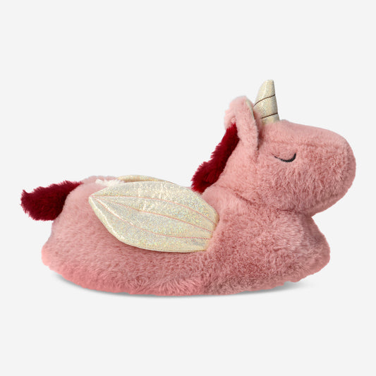 Slippers Unicorn Pink W Gold Wings 38/39