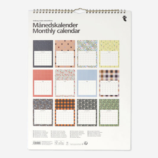 Calendar 2024 Wall En W/O Holidays